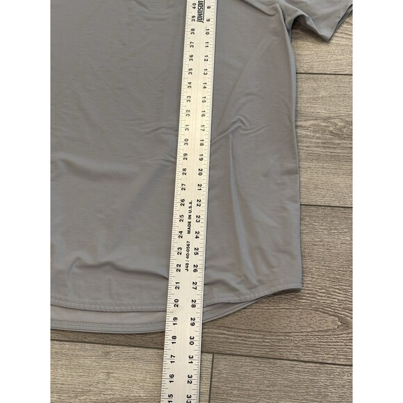 BYLT Premium Basics T- Shirt Short Sleeve V-Neck Mens Medium Gray Athletic - Picture 4 of 7